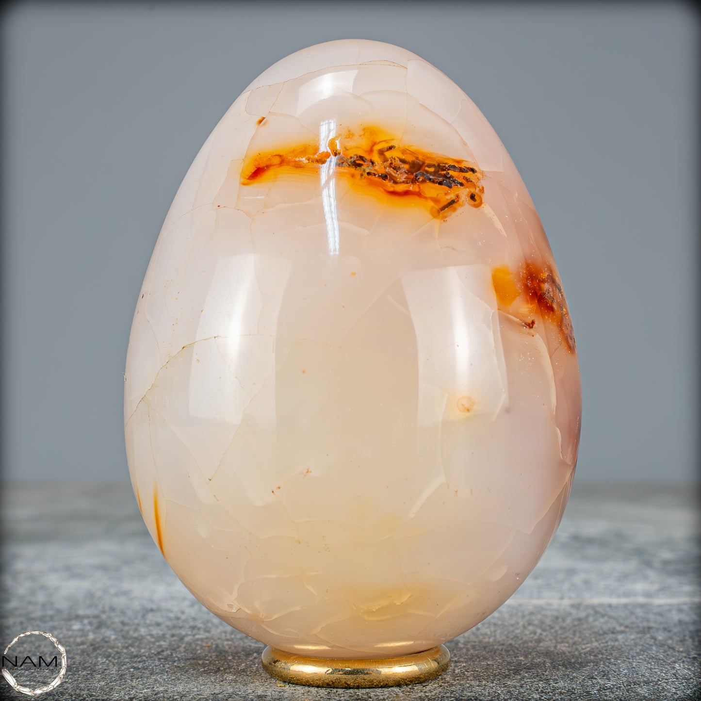 Natürliches Carneol-Kristall Ei - 544,72g