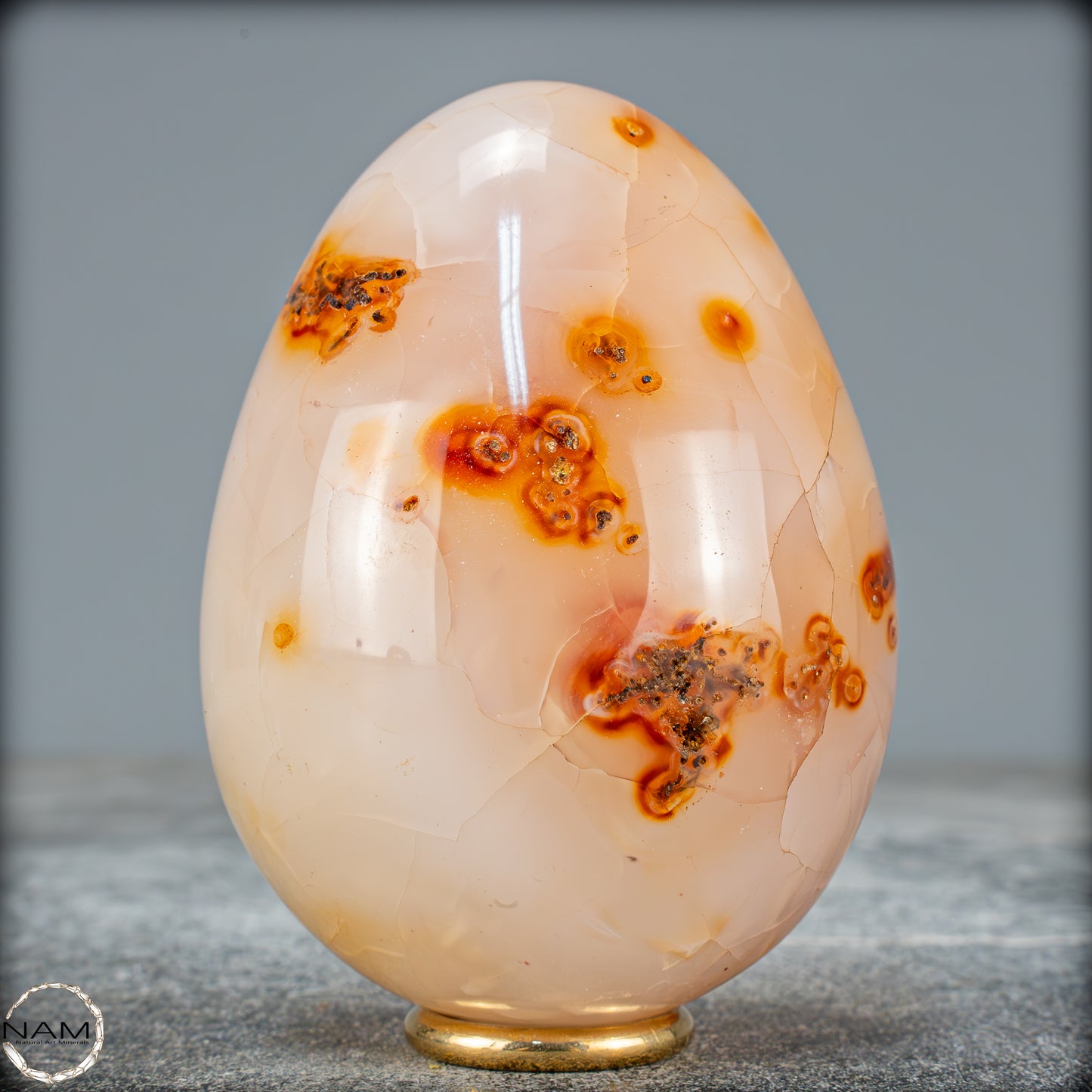 Natürliches Carneol-Kristall Ei - 544,72g