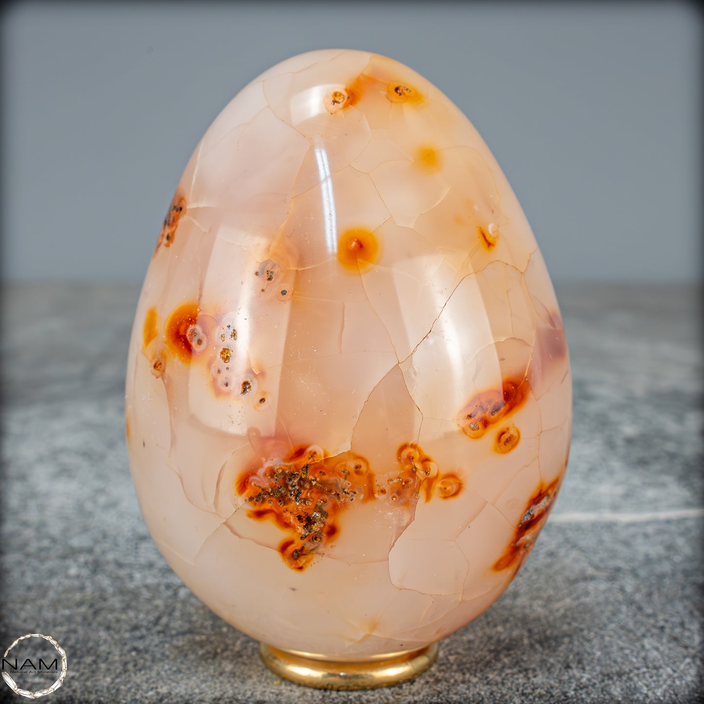 Natürliches Carneol-Kristall Ei - 544,72g