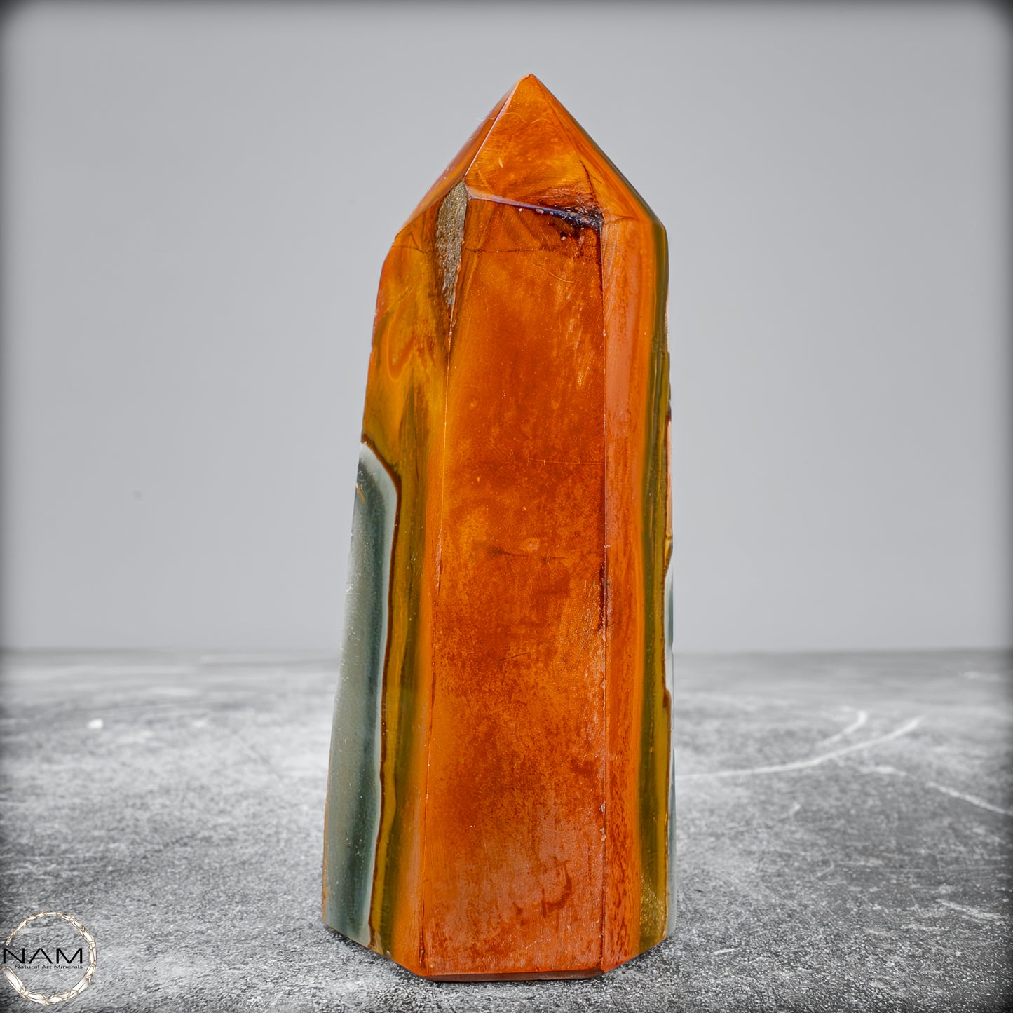 Natürlicher Polychromer Jaspis Obelisk - 350,33 g