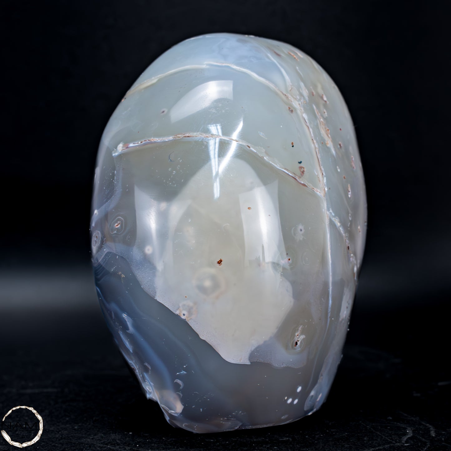 Natürliche Orca-Achat Kristall Freiform aus Brasilien -764,66g