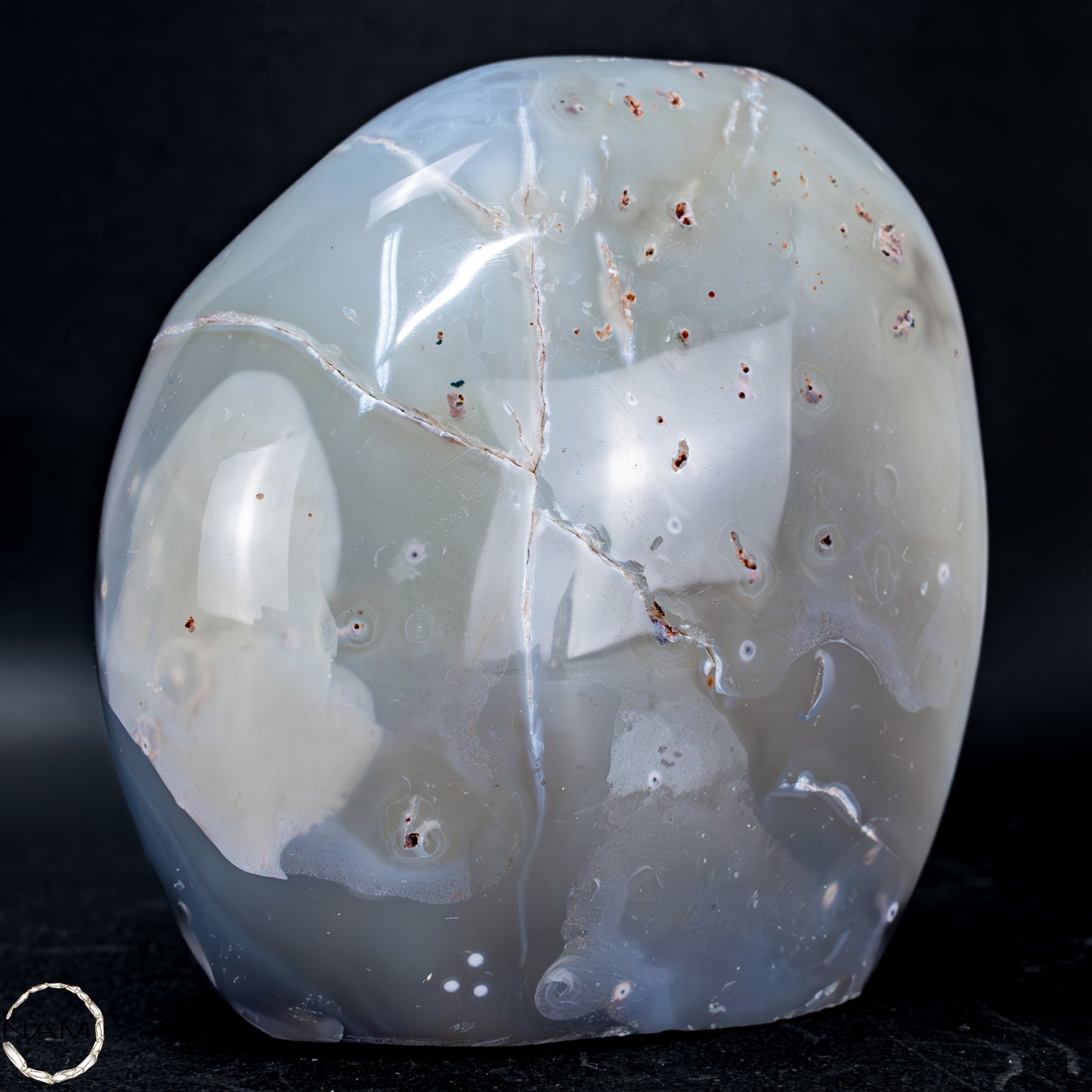 Natürliche Orca-Achat Kristall Freiform aus Brasilien -764,66g