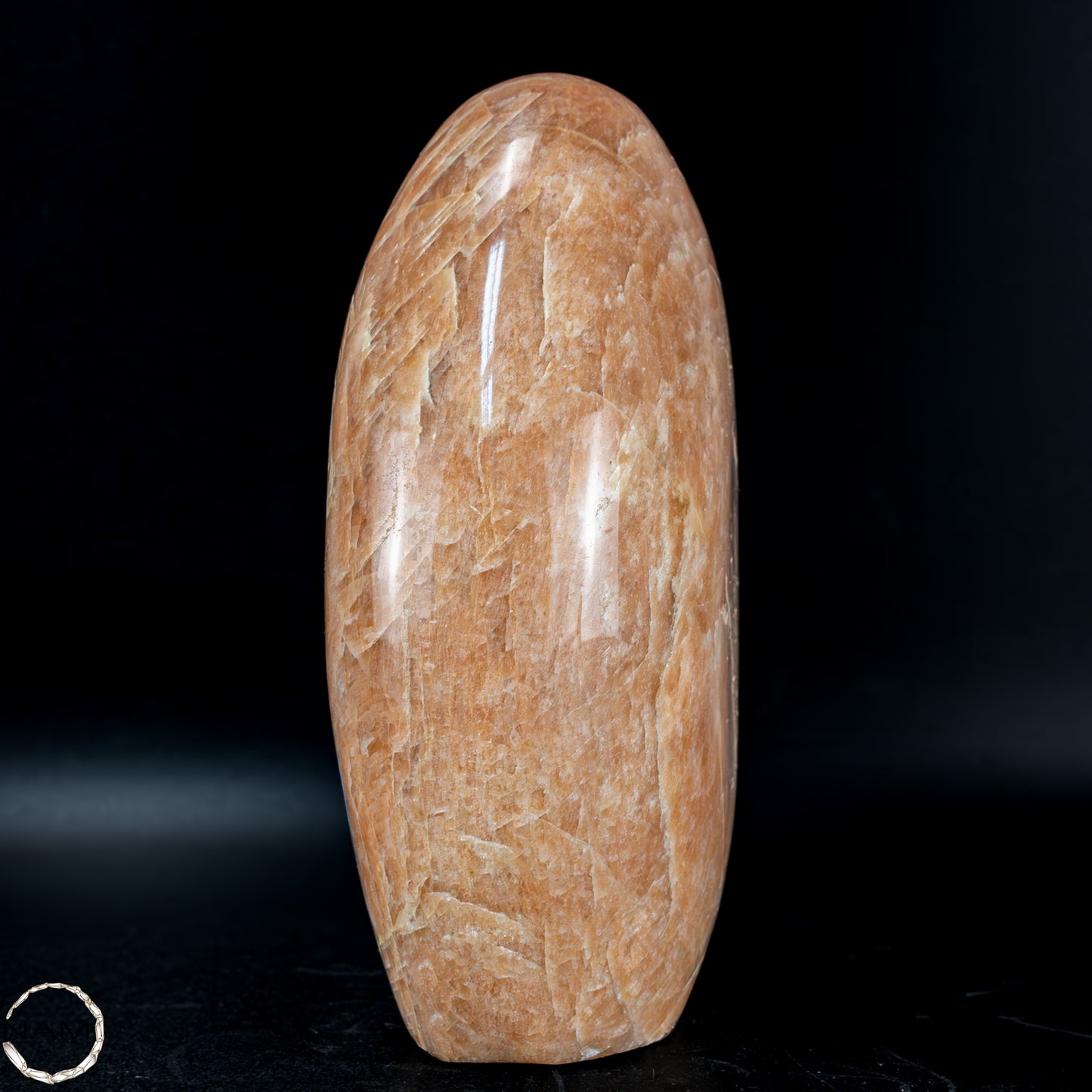 Natürliche Pfirsich-Mondstein Freiform -834,88g