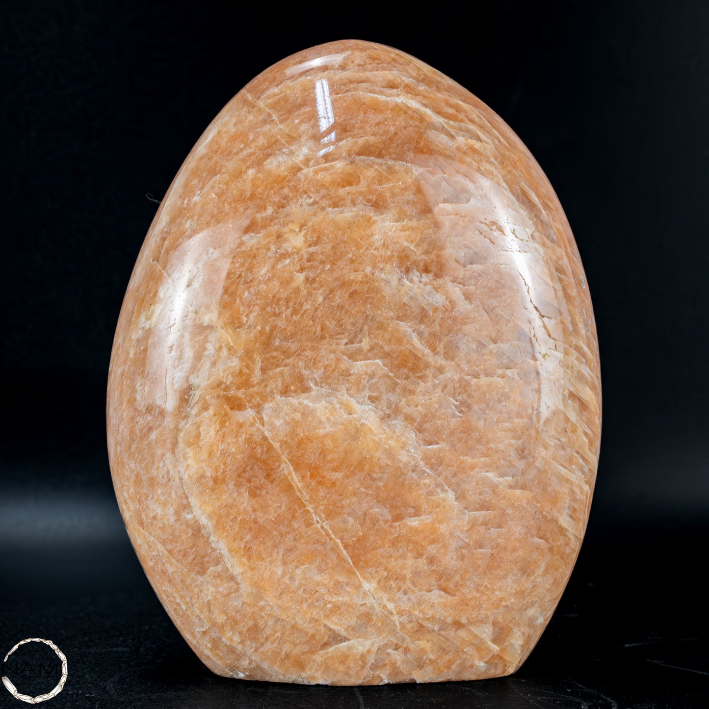 Natürliche Pfirsich-Mondstein Freiform -834,88g