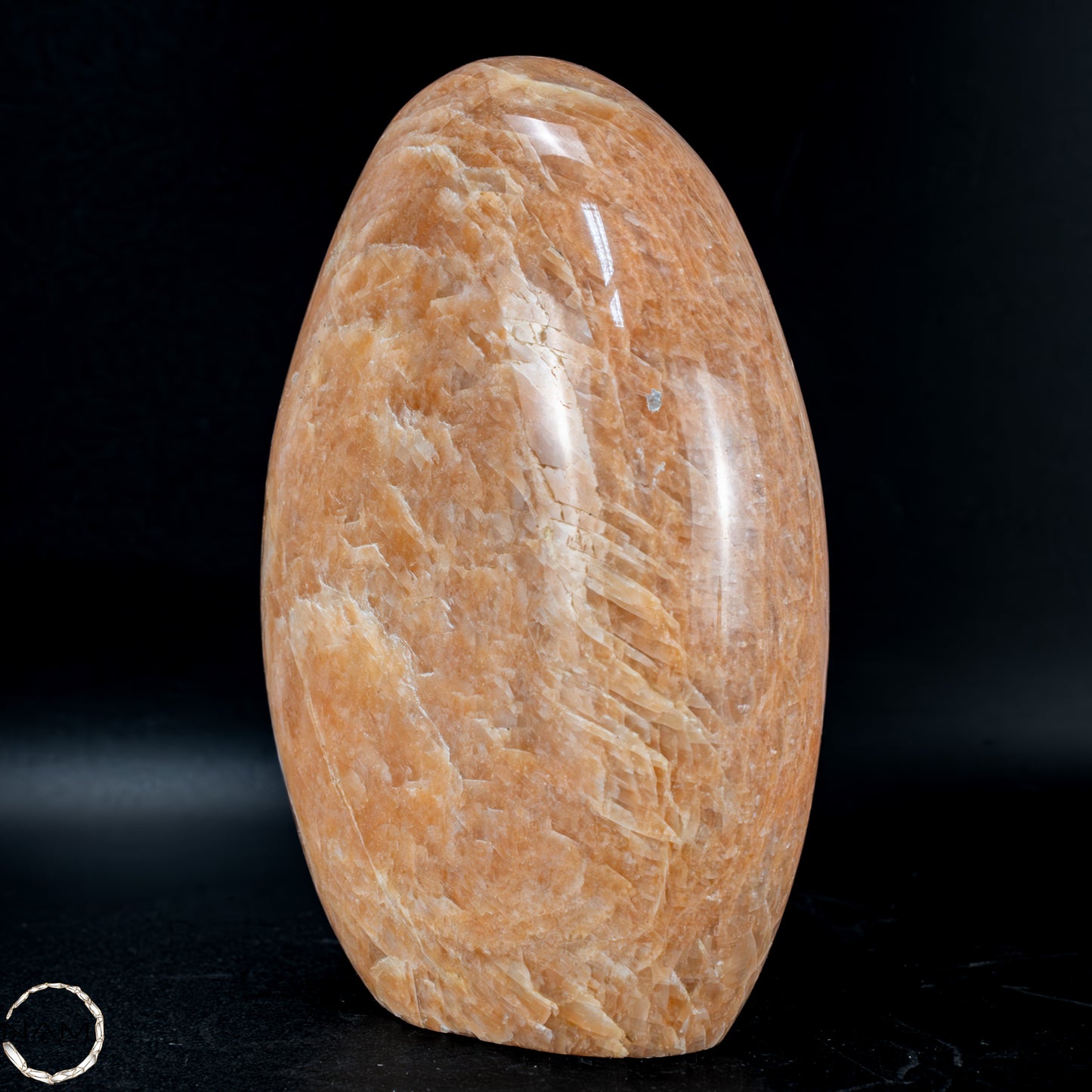 Natürliche Pfirsich-Mondstein Freiform -834,88g