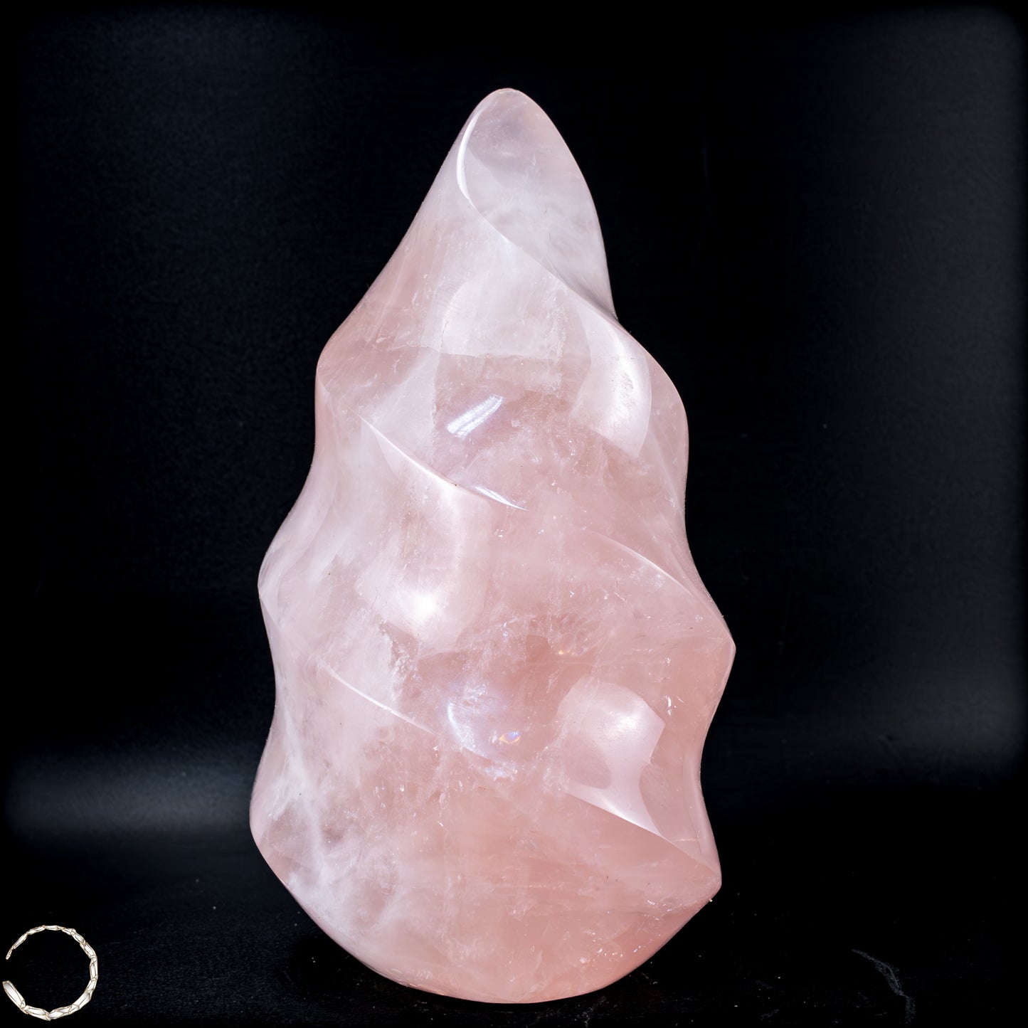 Natürliche Rosenquarz-Kristall Flamme aus Brasilien - 798,16g