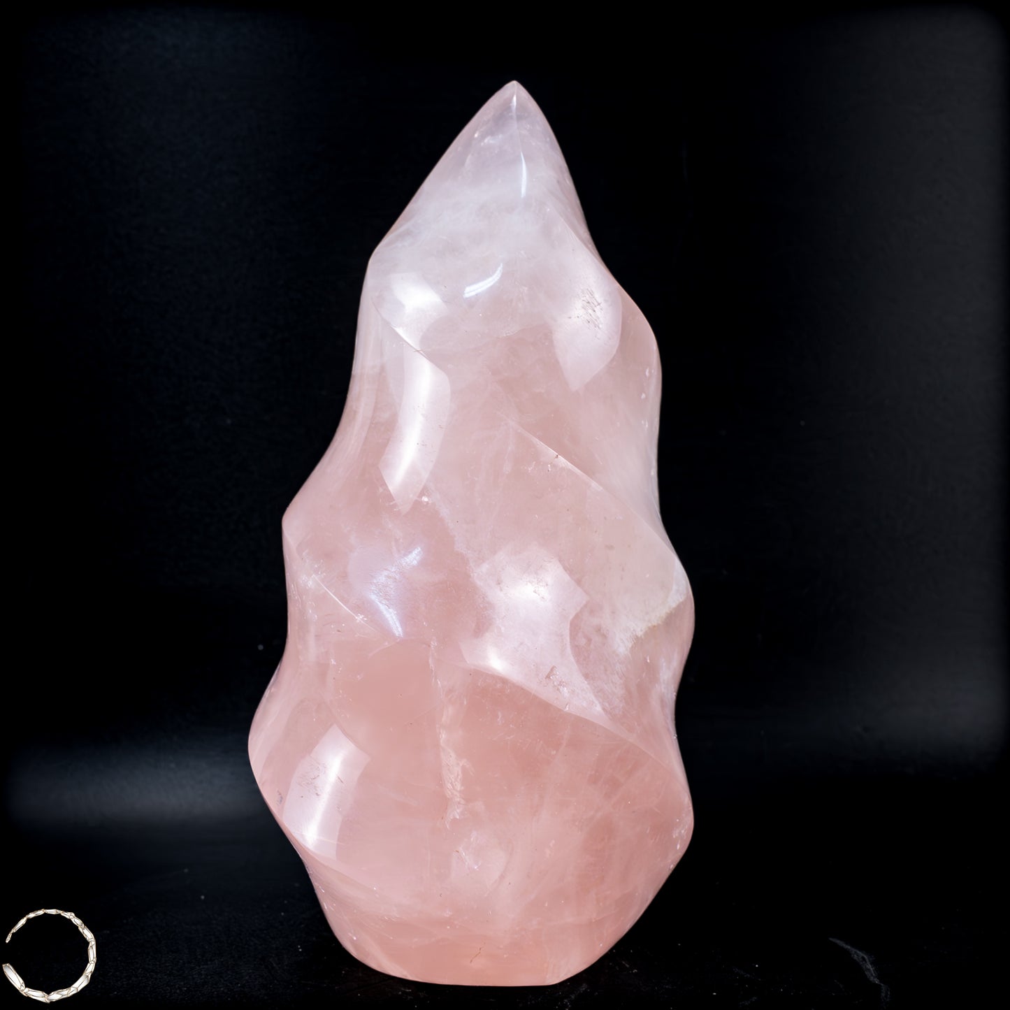 Natürliche Rosenquarz-Kristall Flamme aus Brasilien - 798,16g