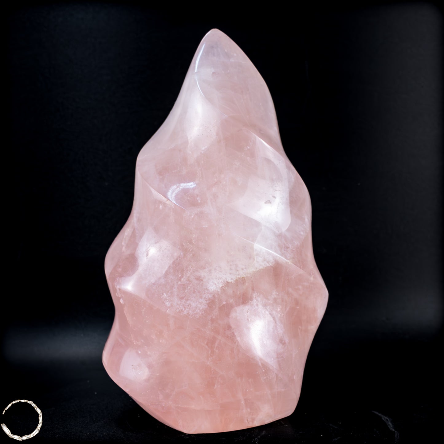 Natürliche Rosenquarz-Kristall Flamme aus Brasilien - 798,16g