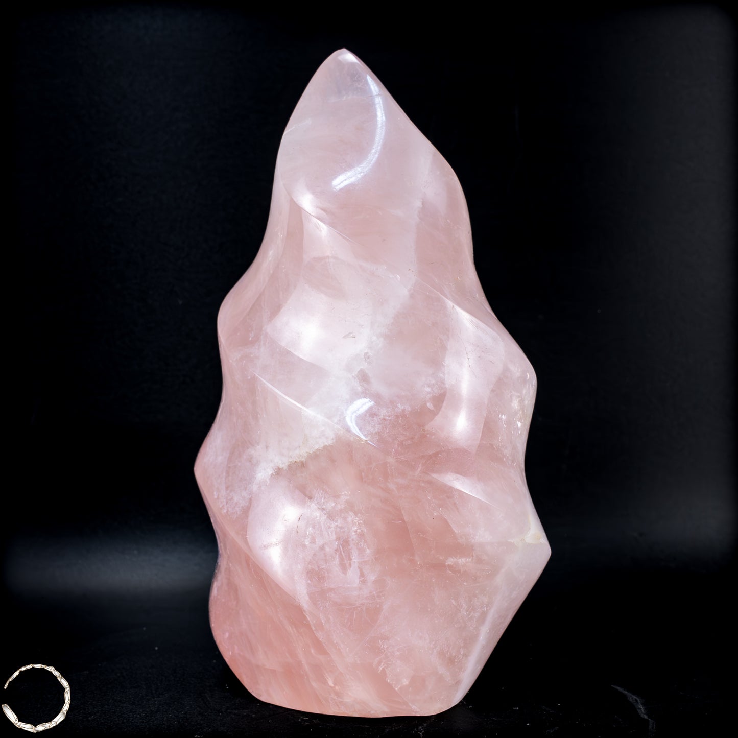 Natürliche Rosenquarz-Kristall Flamme aus Brasilien - 798,16g
