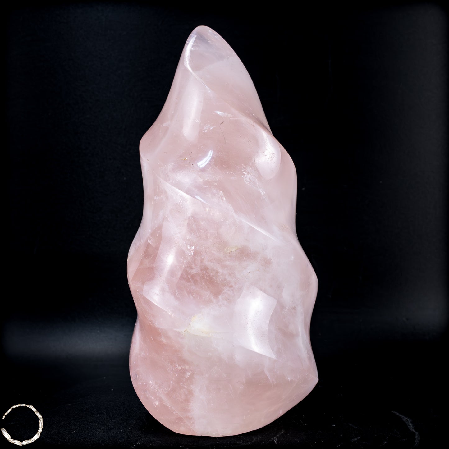 Natürliche Rosenquarz-Kristall Flamme aus Brasilien - 798,16g