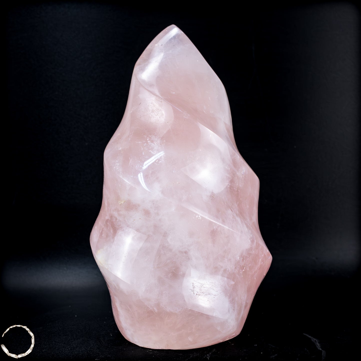 Natürliche Rosenquarz-Kristall Flamme aus Brasilien - 798,16g