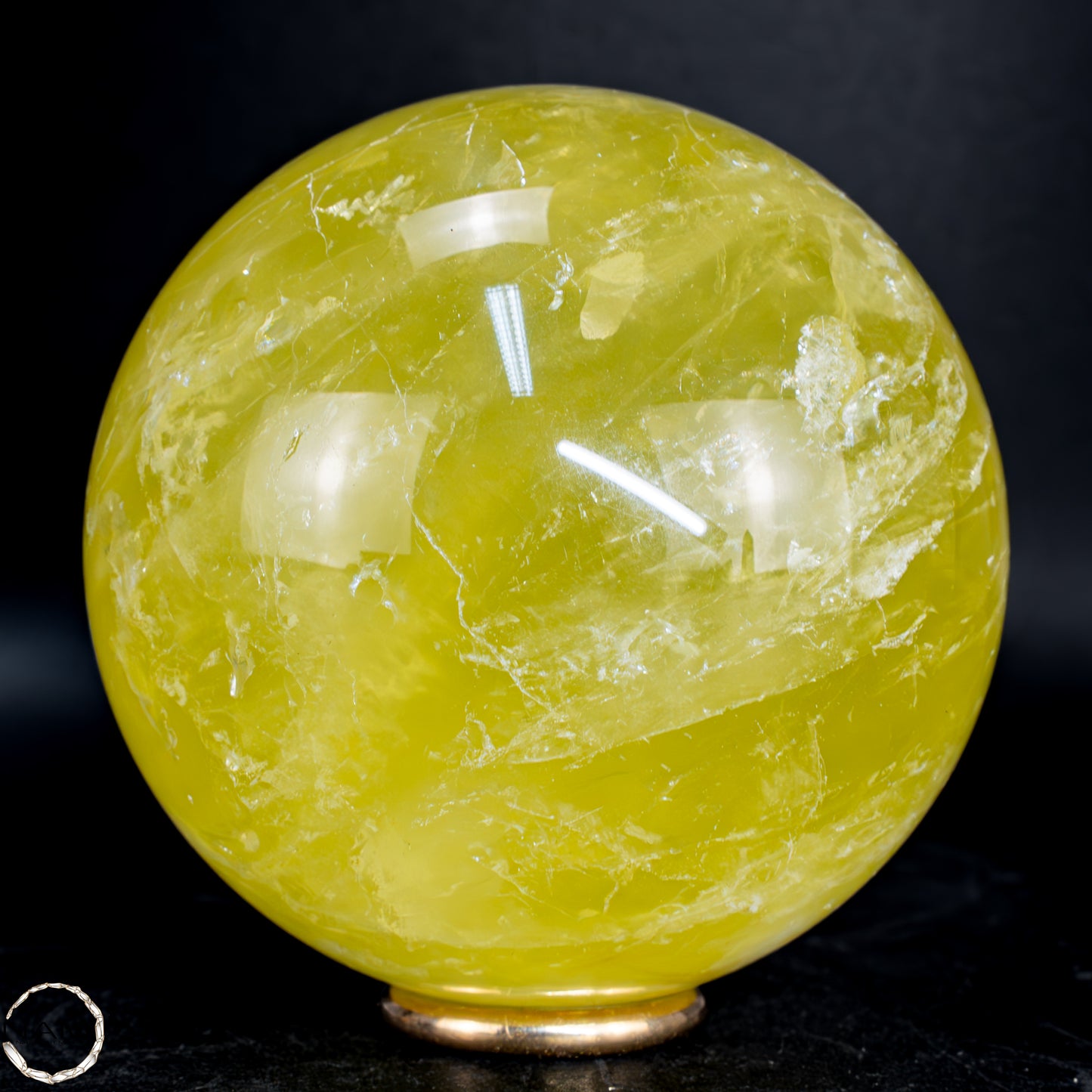 Top Qualität Transparenter Citrin Kristall Kugel - Brasilien - 619,61g