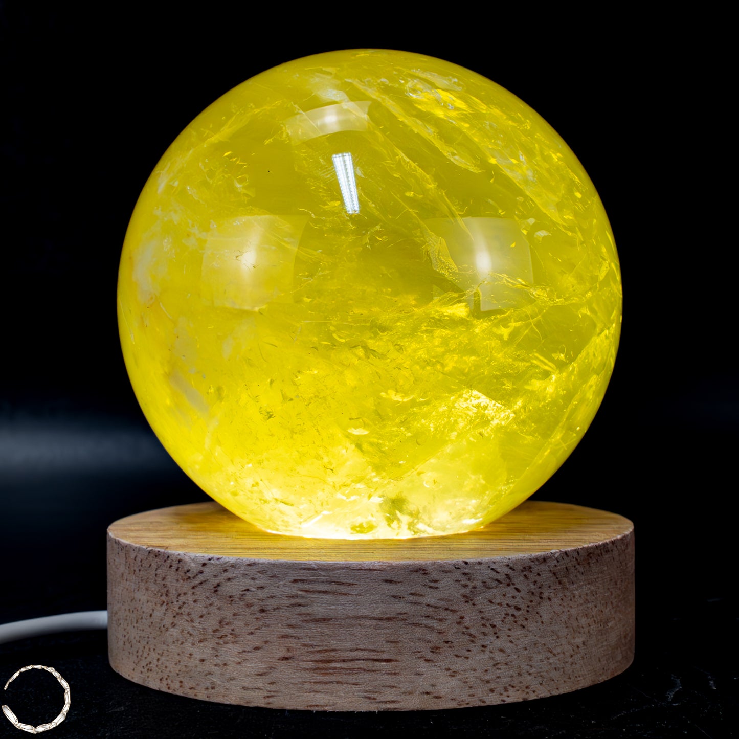 Top Qualität Transparenter Citrin Kristall Kugel - Brasilien - 619,61g