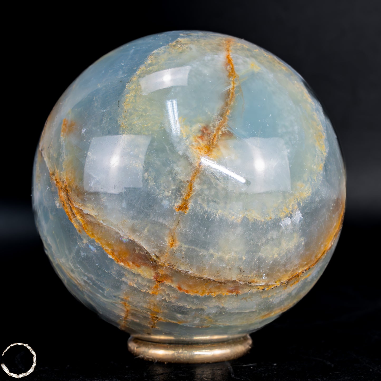 Seltene Natürlich Blaue-Onyx Kugel, Argentinien - 450,22 g