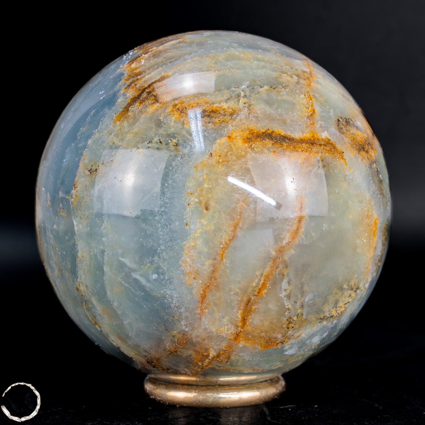 Seltene Natürlich Blaue-Onyx Kugel, Argentinien - 450,22 g