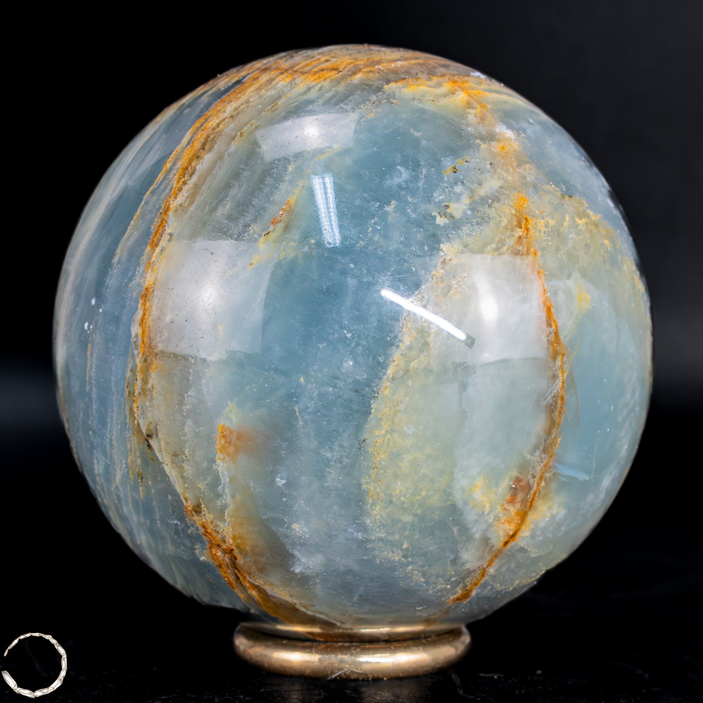 Seltene Natürlich Blaue-Onyx Kugel, Argentinien - 450,22 g