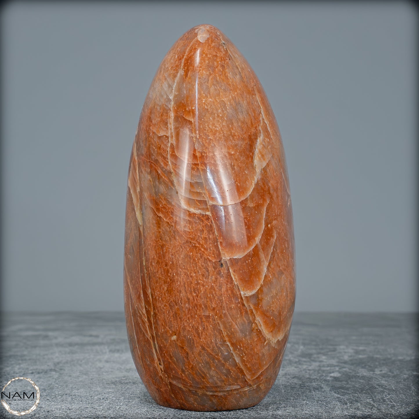 Natürliche Pfirsich-Mondstein Freiform -830,77g