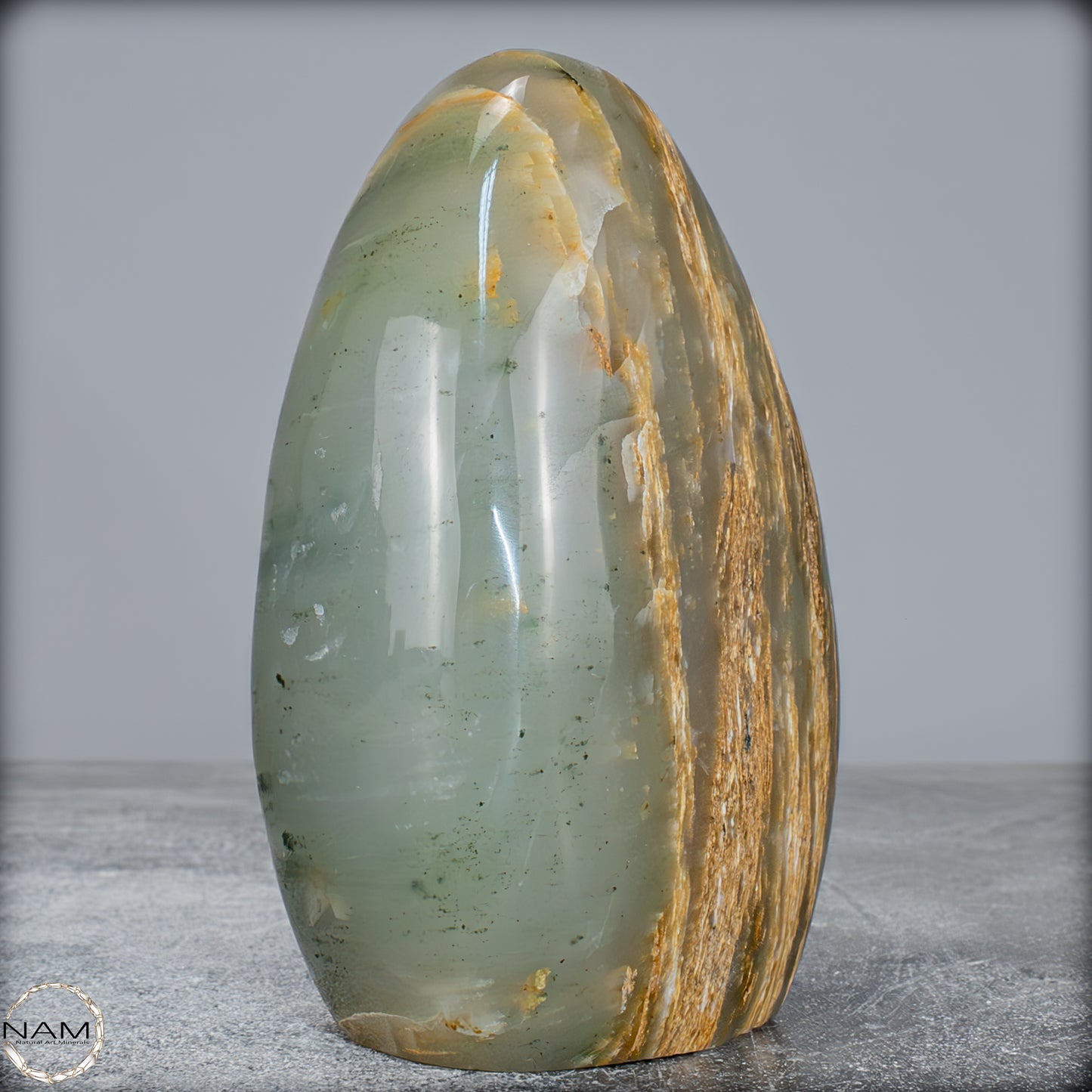 Natürliche Grüne-Quarzkristall Freiform aus Brasilien -888,88g