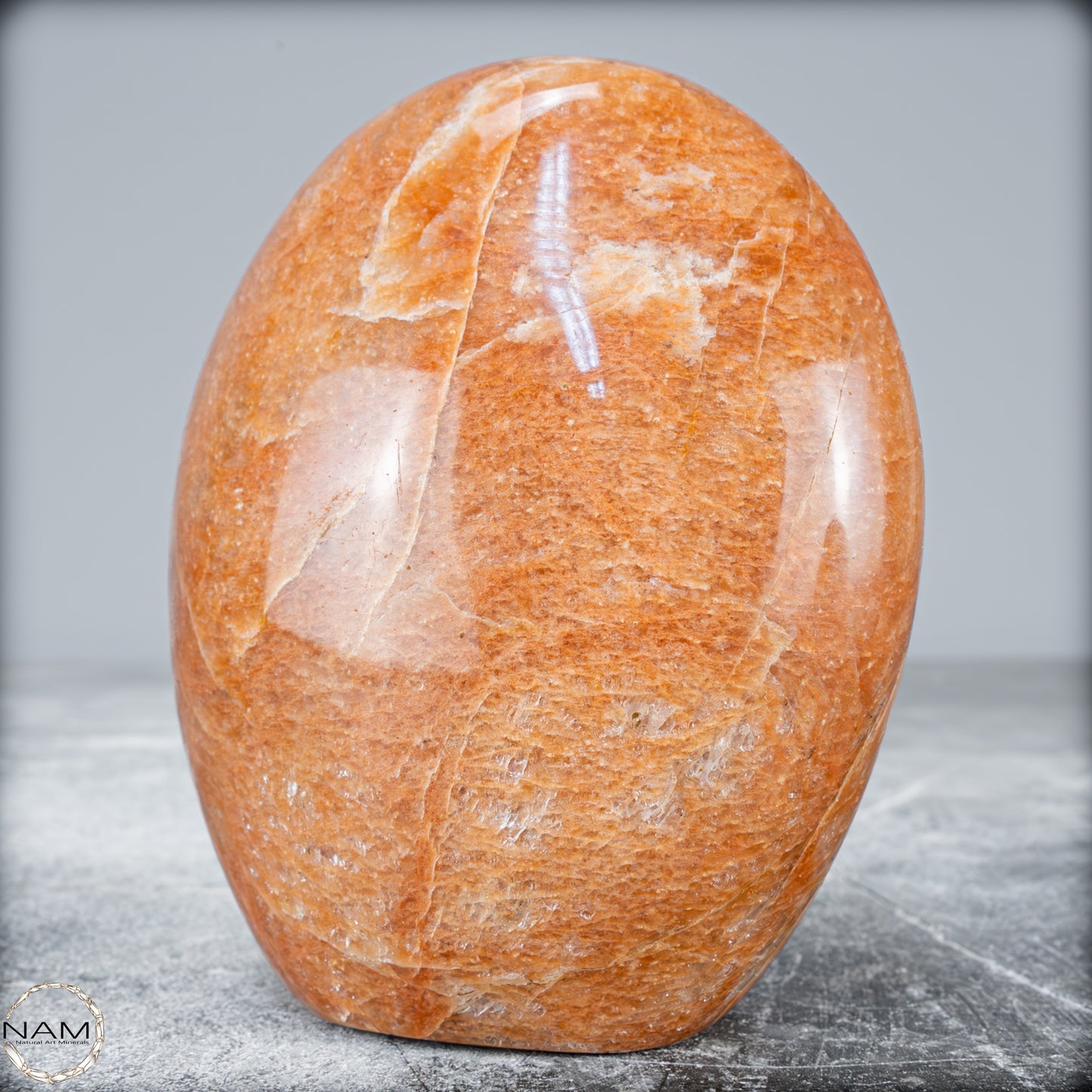 Natürliche Pfirsich-Mondstein Freiform - 797,23g