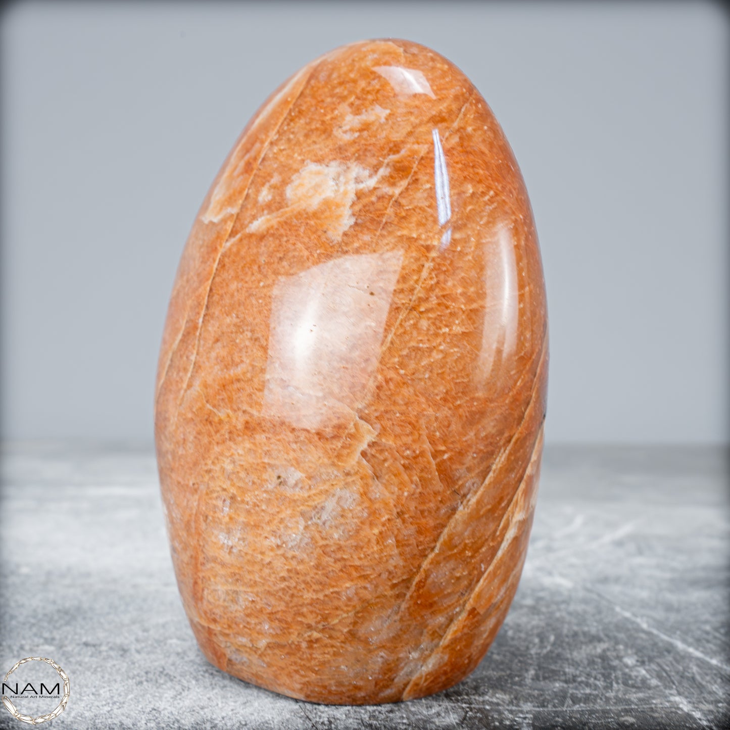 Natürliche Pfirsich-Mondstein Freiform - 797,23g