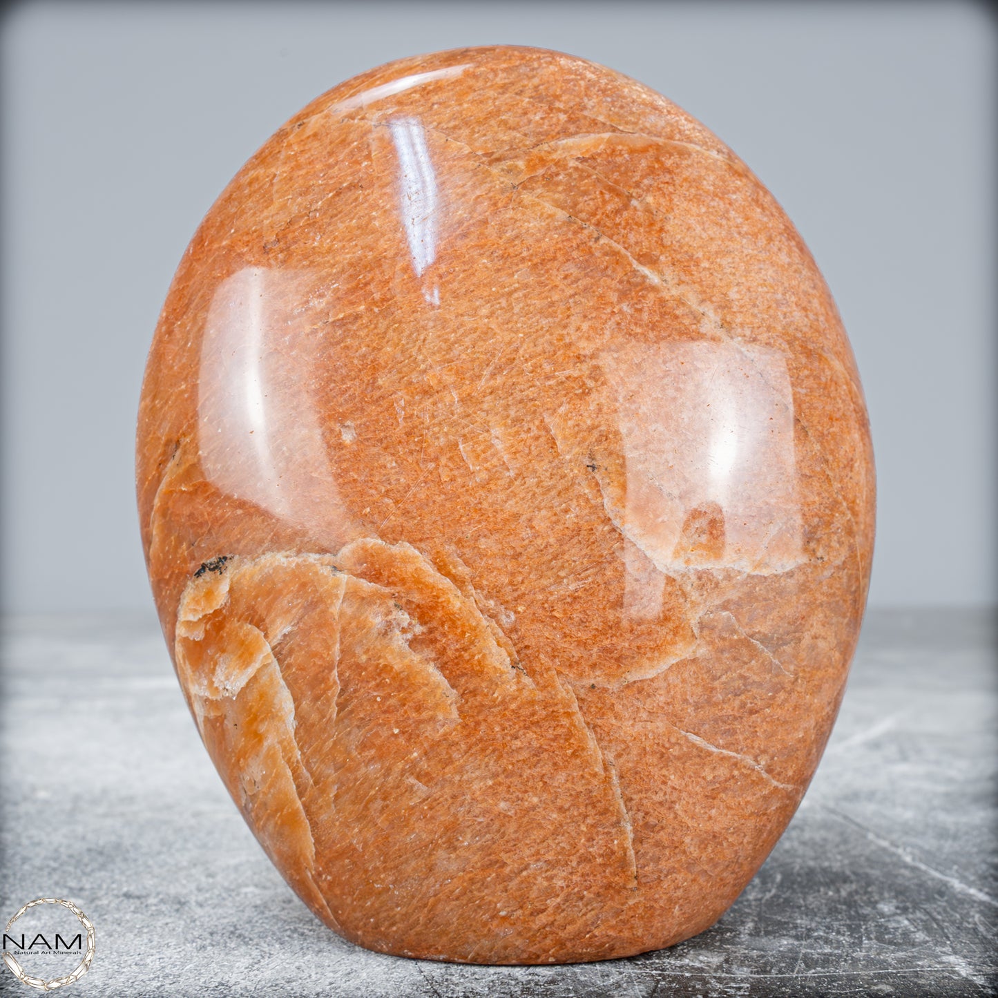 Natürliche Pfirsich-Mondstein Freiform - 797,23g