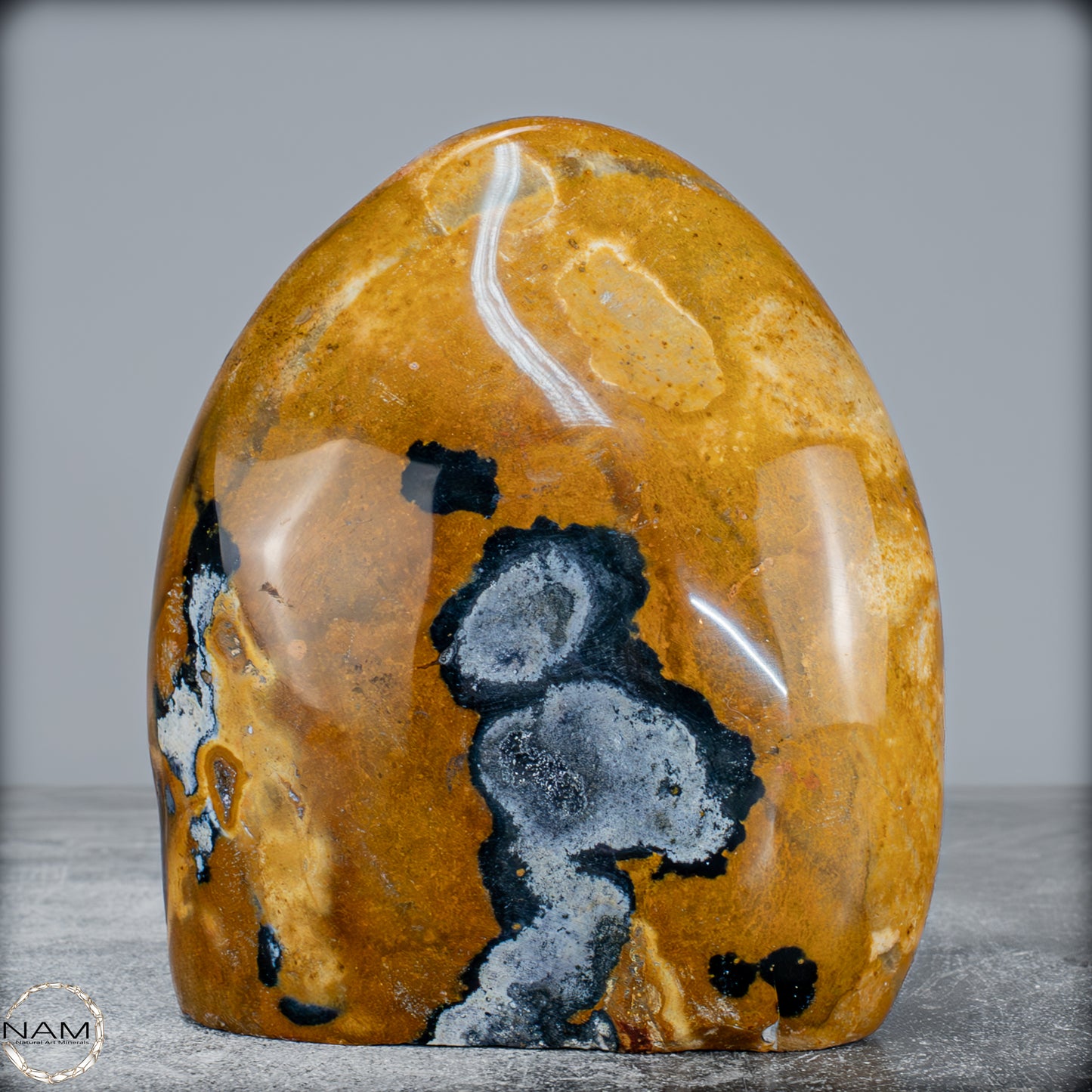 Natürliche Jaspis-Chalcedon Kristallflamme - 781,22g