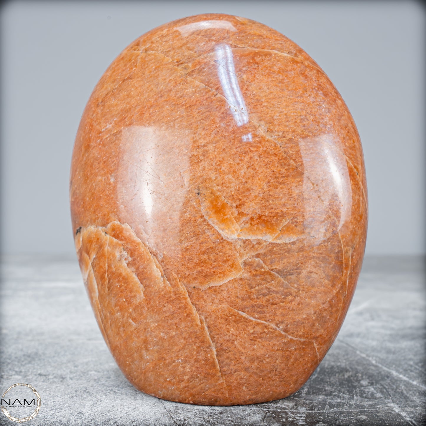 Natürliche Pfirsich-Mondstein Freiform - 797,23g