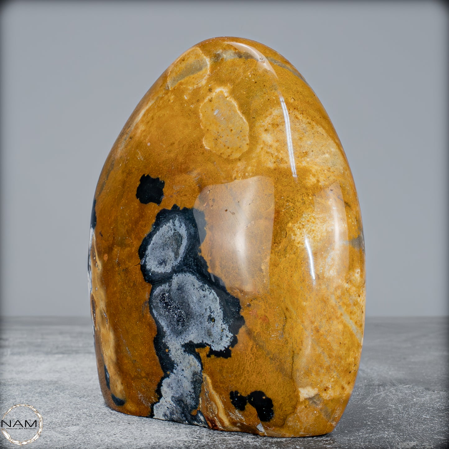 Natürliche Jaspis-Chalcedon Kristallflamme - 781,22g