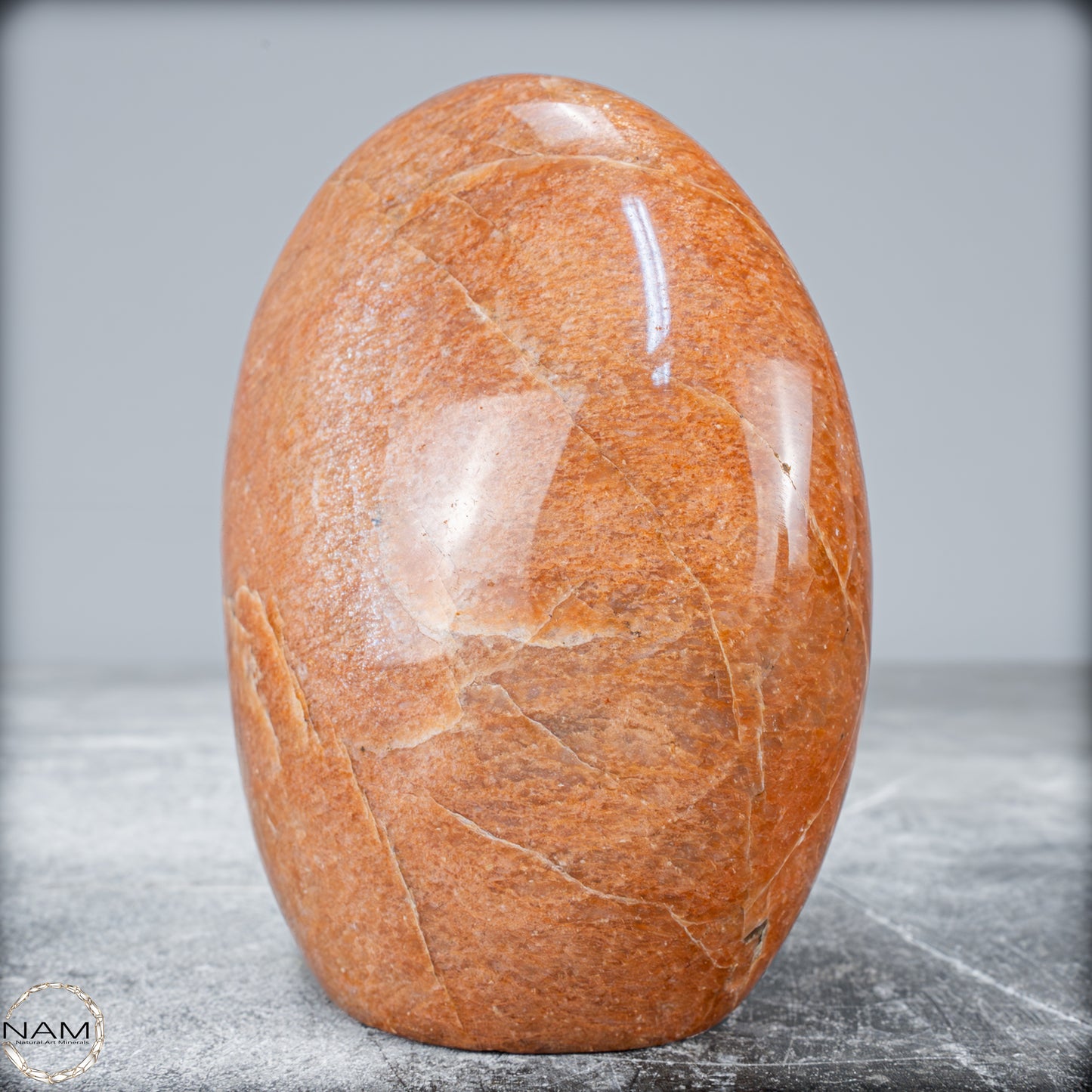 Natürliche Pfirsich-Mondstein Freiform - 797,23g