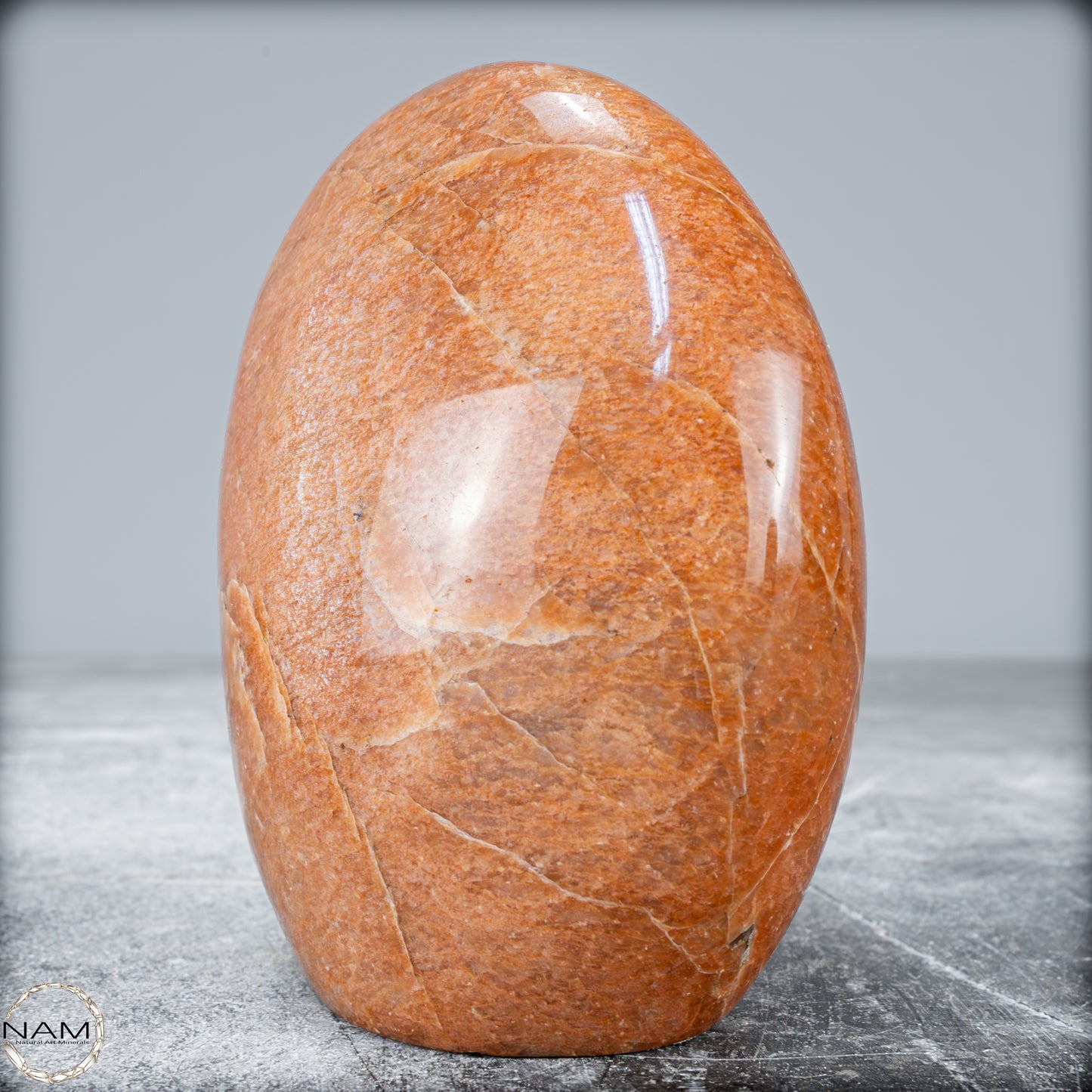 Natürliche Pfirsich-Mondstein Freiform - 797,23g
