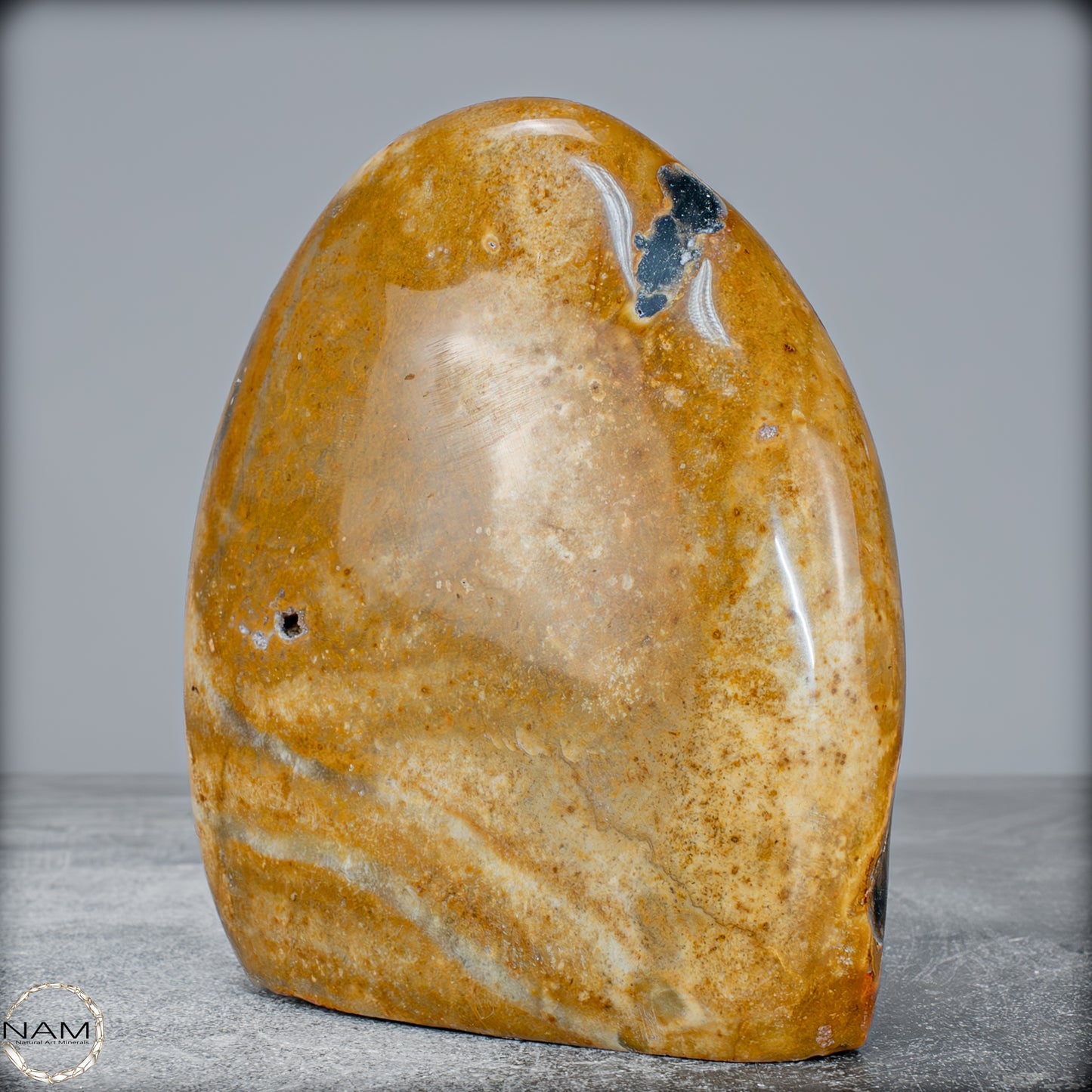 Natürliche Jaspis-Chalcedon Kristallflamme - 781,22g