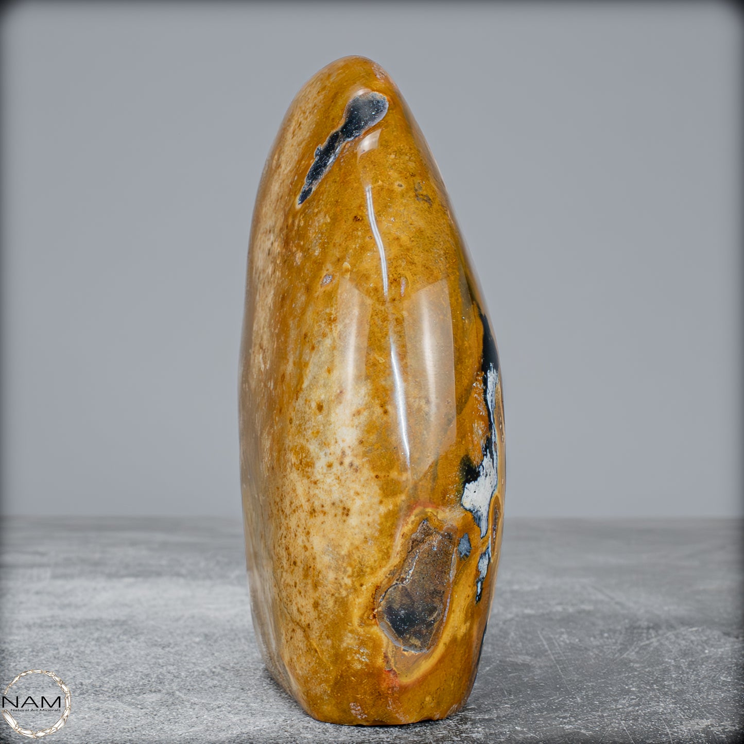 Natürliche Jaspis-Chalcedon Kristallflamme - 781,22g