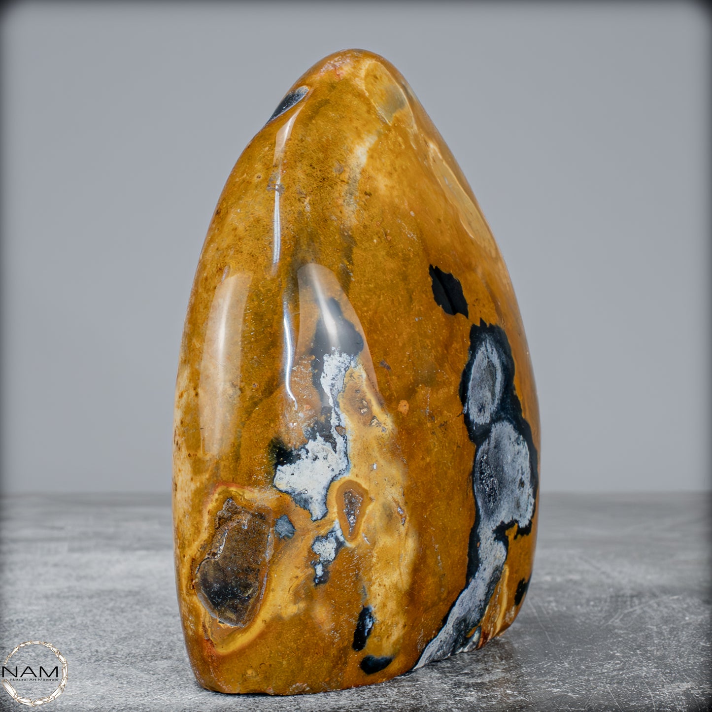 Natürliche Jaspis-Chalcedon Kristallflamme - 781,22g