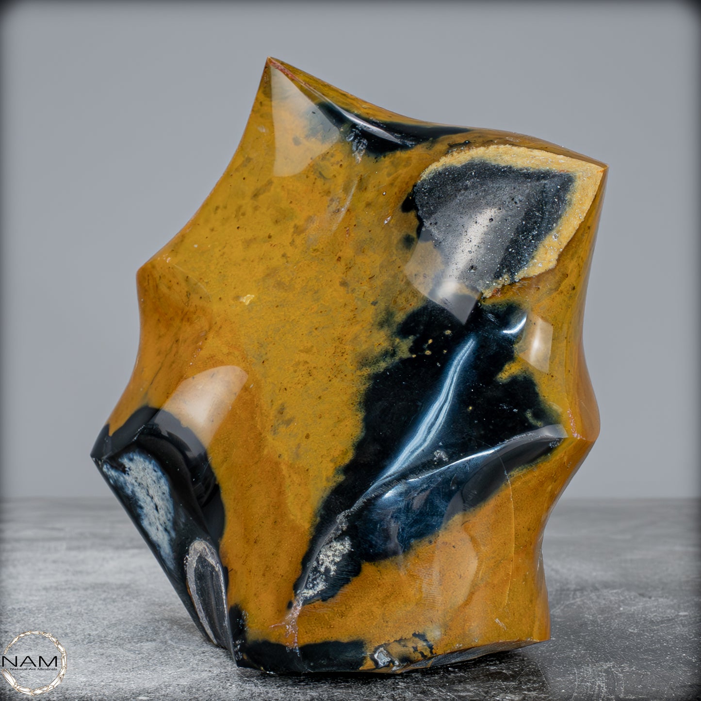 Natürliche Jaspis-Chalcedon Kristallflamme - 1244,44g