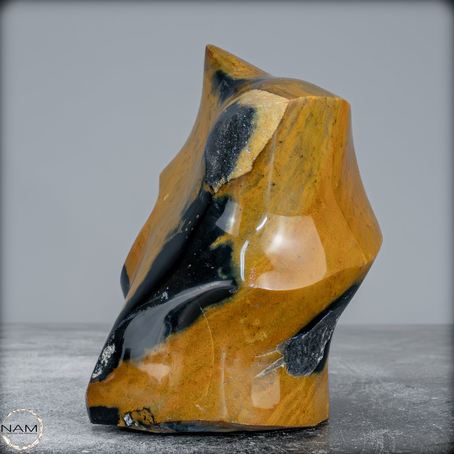 Natürliche Jaspis-Chalcedon Kristallflamme - 1244,44g
