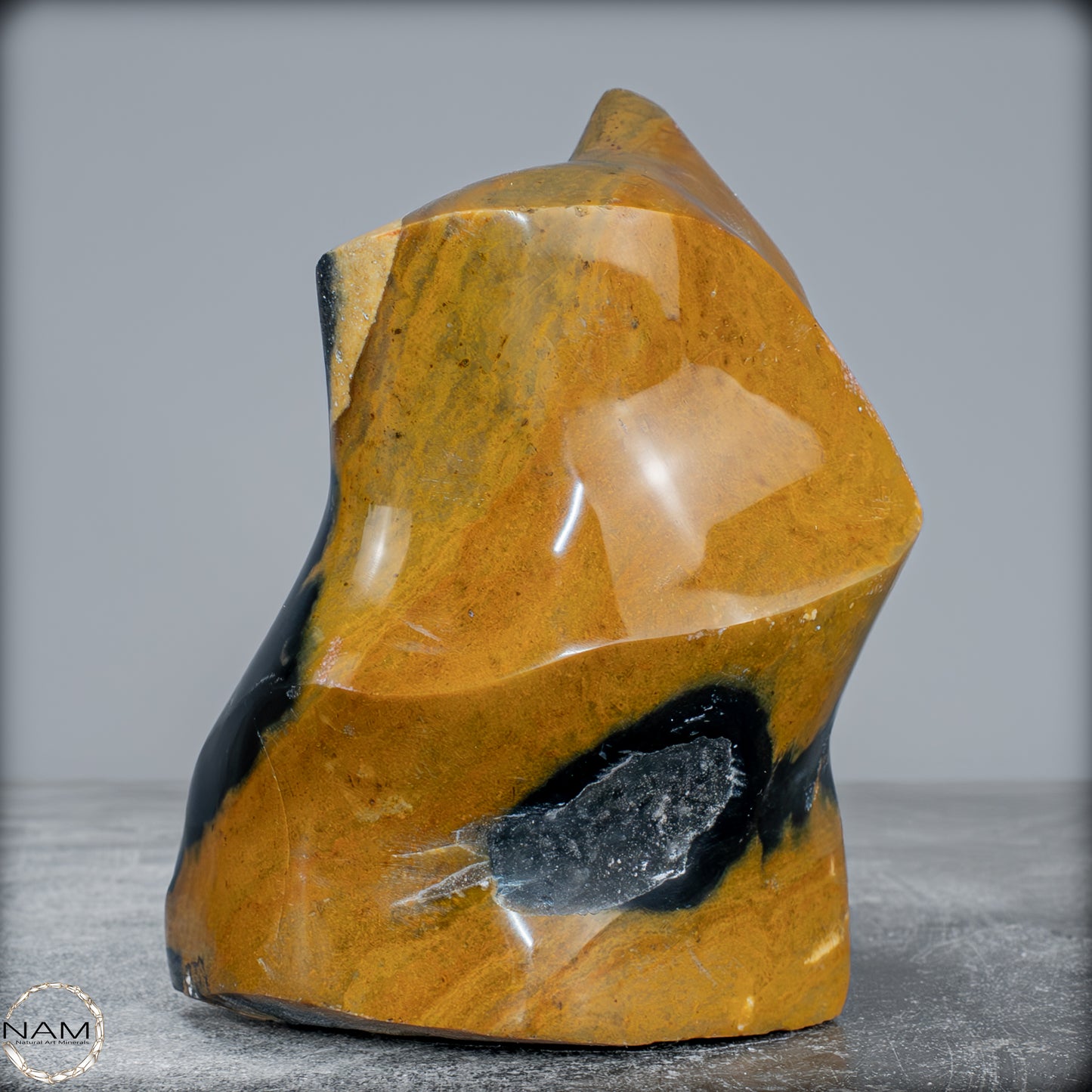 Natürliche Jaspis-Chalcedon Kristallflamme - 1244,44g