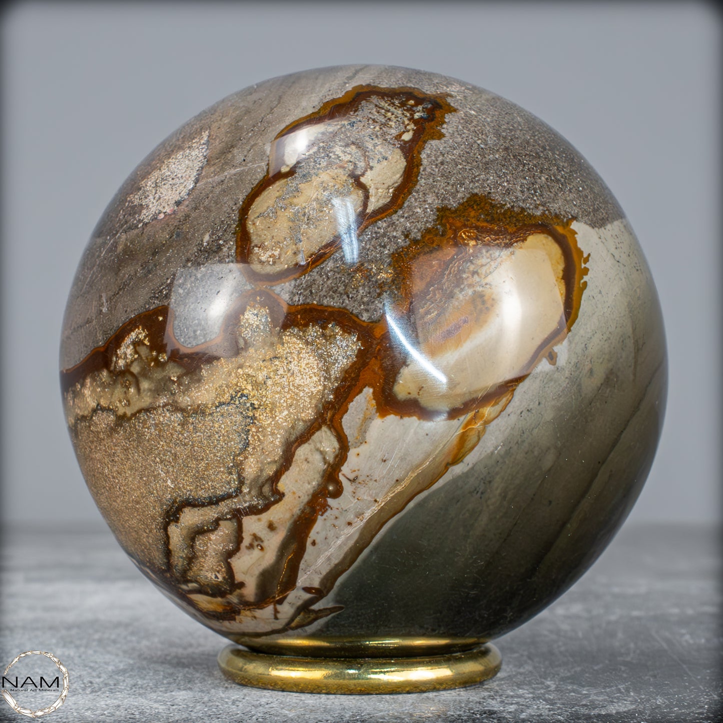 Natürliche Polychrome Jaspis Kristall-Kugel -950,50g