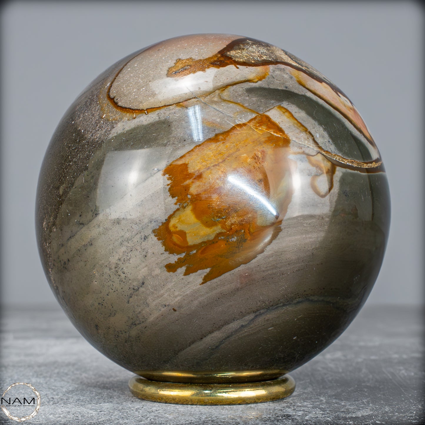 Natürliche Polychrome Jaspis Kristall-Kugel -950,50g