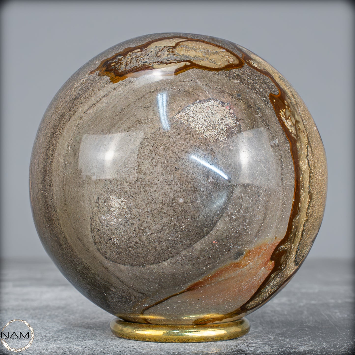 Natürliche Polychrome Jaspis Kristall-Kugel -950,50g