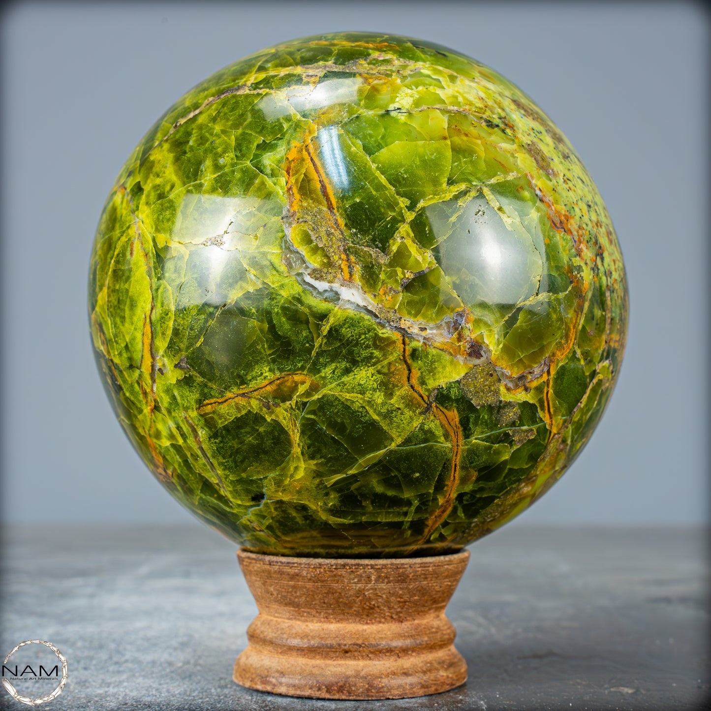 Natürliche Grüne Opal-Kristall Kugel - 1085,41g - 97mmm