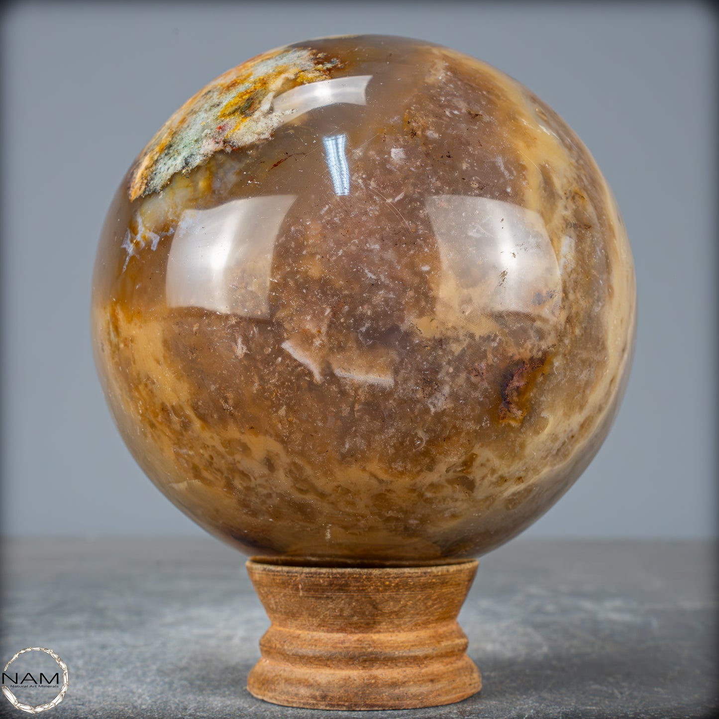 Natürliche Achat-Kristall Kugel aus Brasilien - 1350,12g