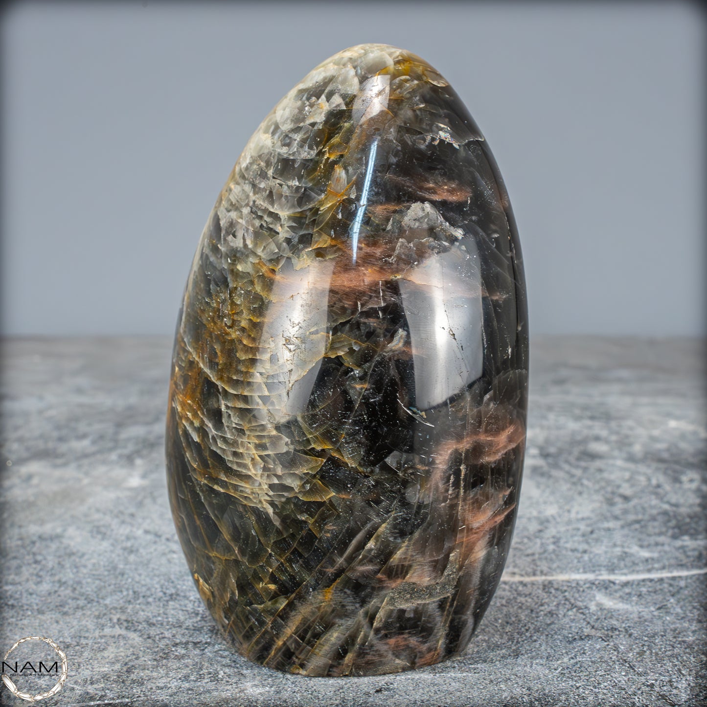 Natürliche Funkelnde Mondstein Kristall-Freiform - 791,28g