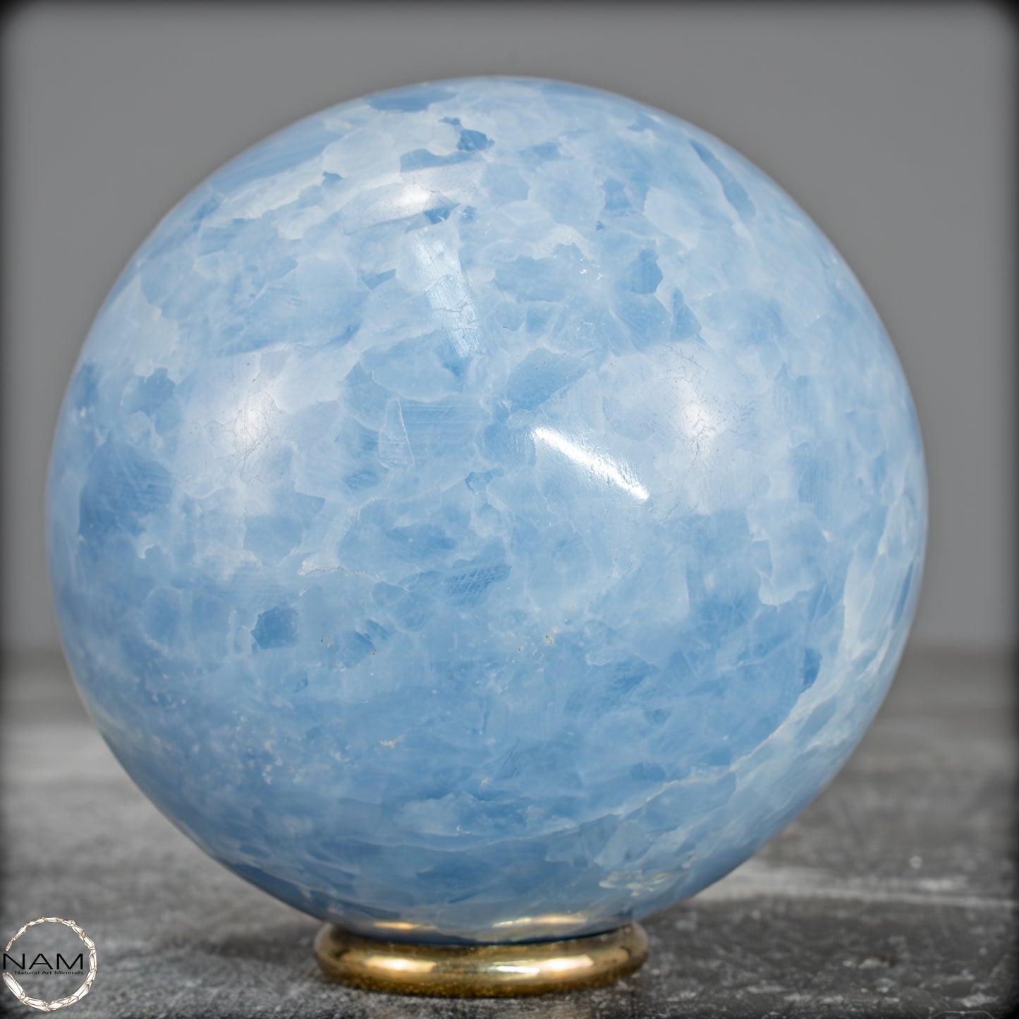 Natürliche Blaue Calcit-Kristall Kugel - 540,55g