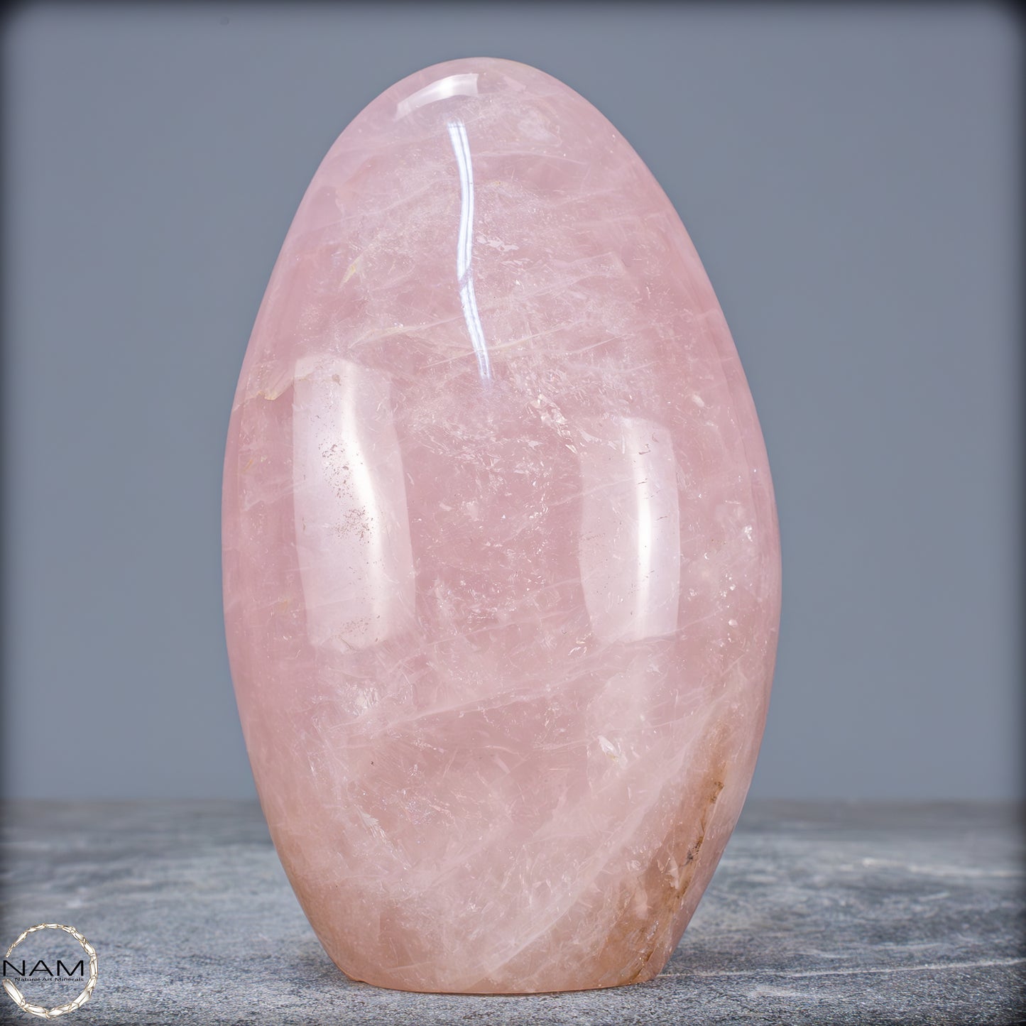 Natürliche Rosenquarz-Kristall Freiform aus Brasilien - 1008,49g