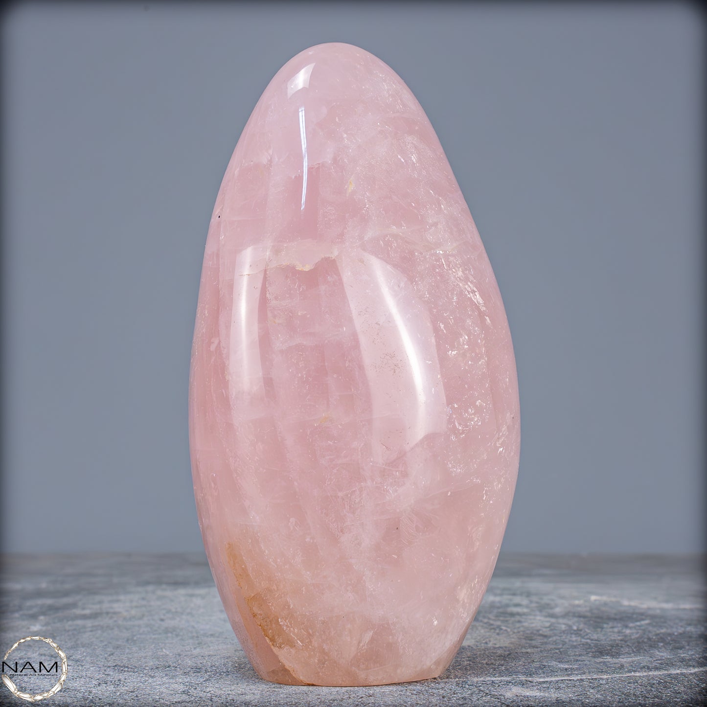 Natürliche Rosenquarz-Kristall Freiform aus Brasilien - 1008,49g