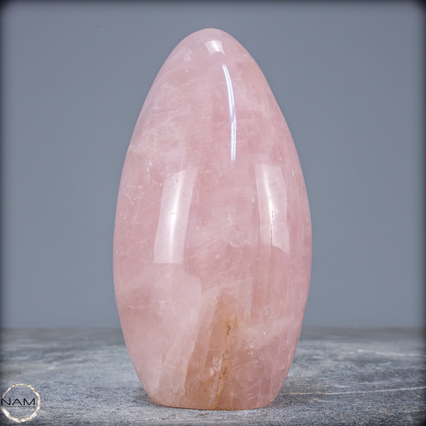 Natürliche Rosenquarz-Kristall Freiform aus Brasilien - 1008,49g