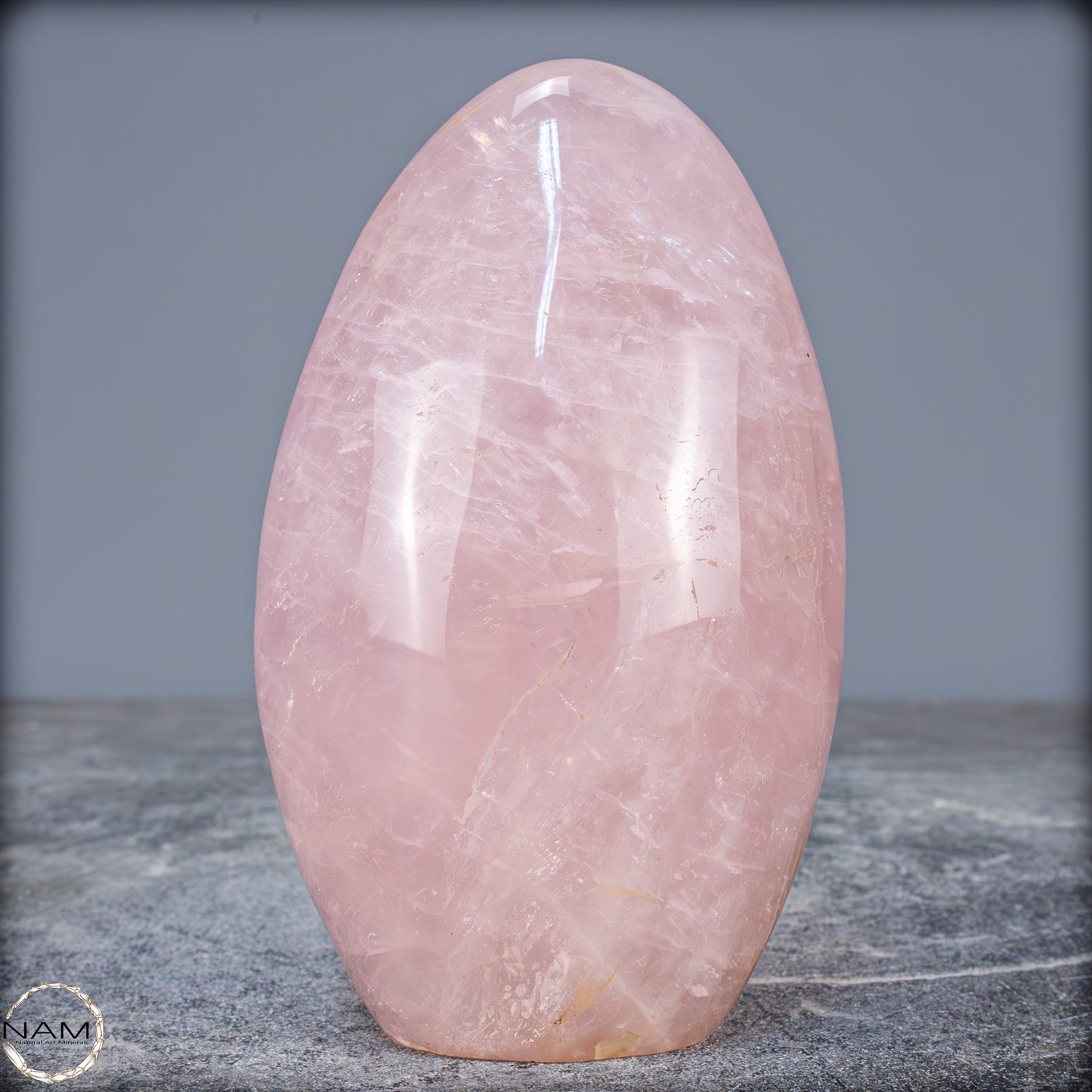 Natürliche Rosenquarz-Kristall Freiform aus Brasilien - 1008,49g