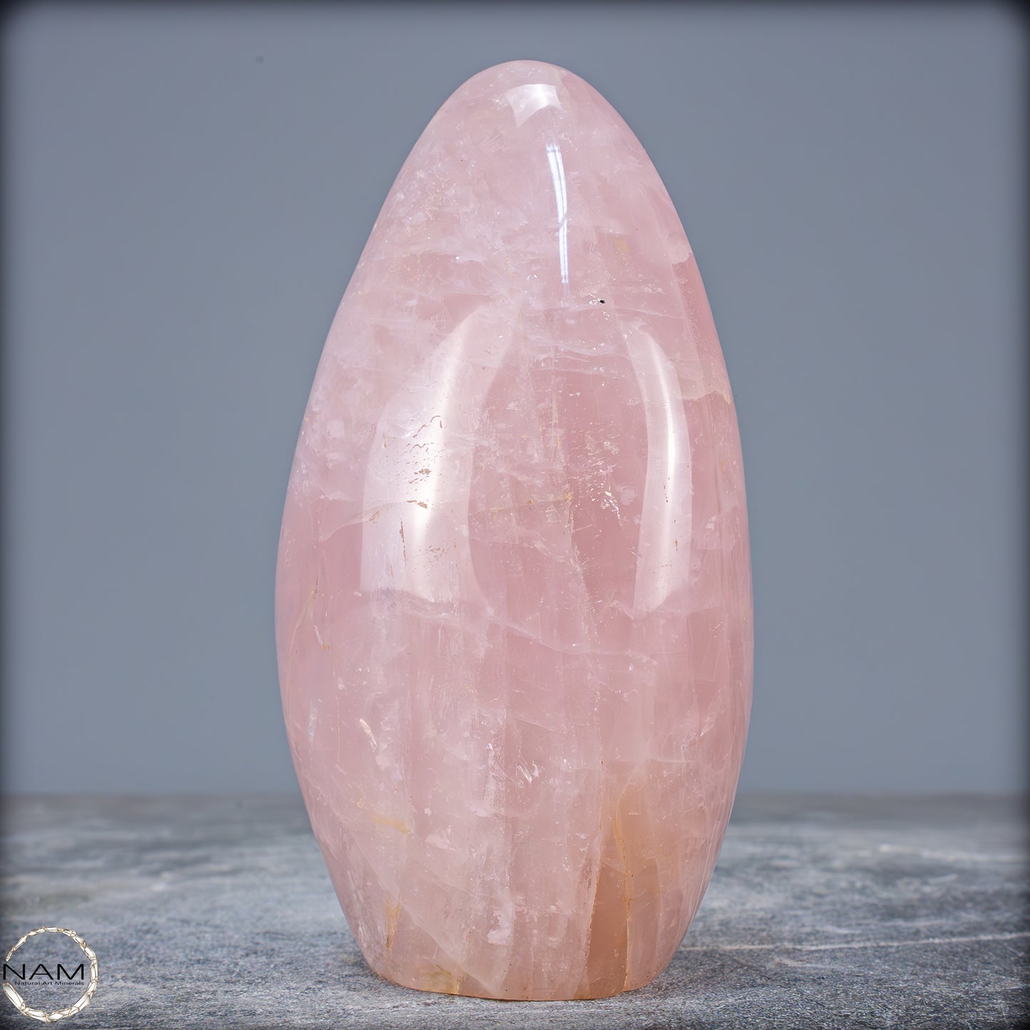 Natürliche Rosenquarz-Kristall Freiform aus Brasilien - 1008,49g