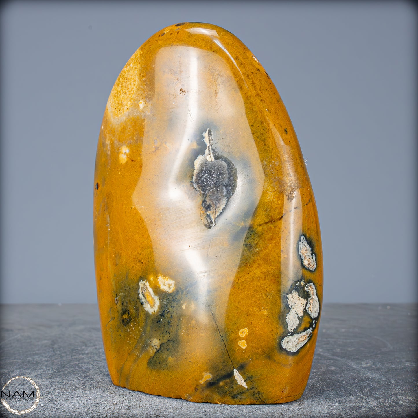Natürliche Jaspis-Chalcedon Kristallflamme - 1587,79g