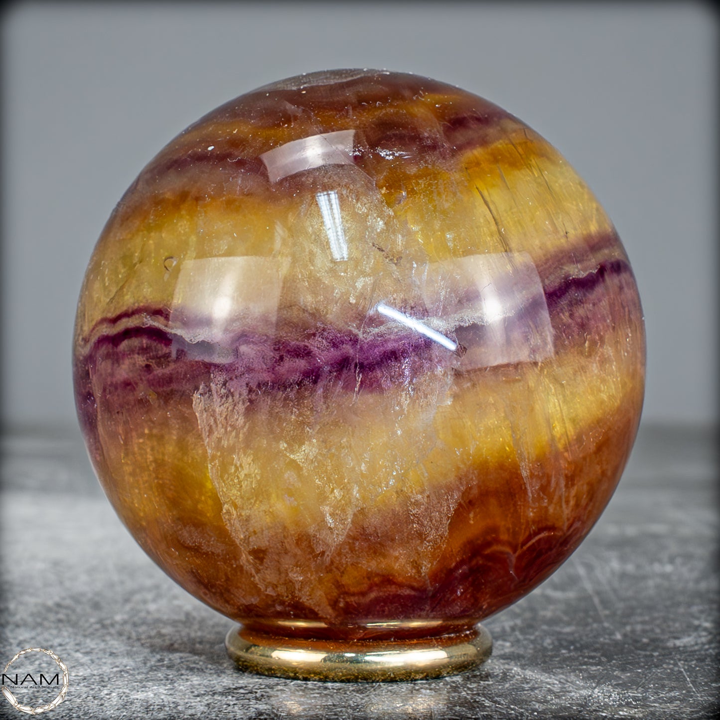 Natürliche Regenbogen-Fluorit Kristallkugel, China -358,99g